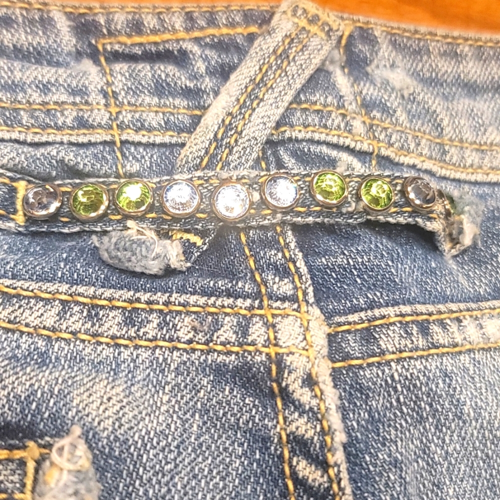 Vintage Taverniti So Jean Shorts 27 - Picture 3 of 9